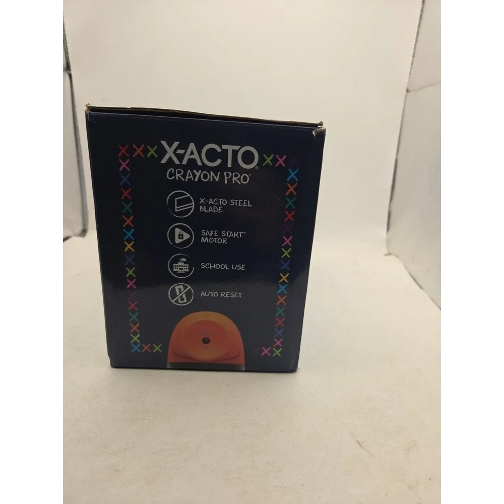 X-ACTO Crayon Pro Electric Sharpener SafeStart Automatic Motor - NEW OPEN BOX